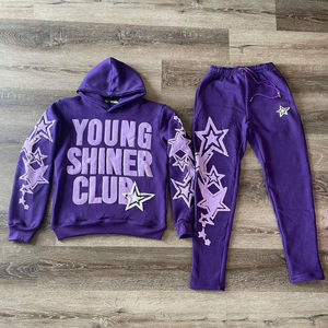 Conjunto de 2 piezas para mujer, chándal con estampado abullonado, jersey de ajuste Regular para exteriores, conjunto de Sudadera con capucha y pantalón transpirable a precios económicos - Product Image 6