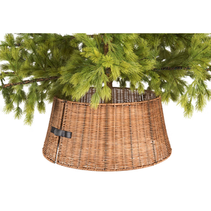 Collar de Árbol de Navidad Redondo de Ratán de Alta Calidad al por Mayor, Decoraciones Navideñas Rústicas Hechas en Vietnam, Buen Precio - Product Image 4