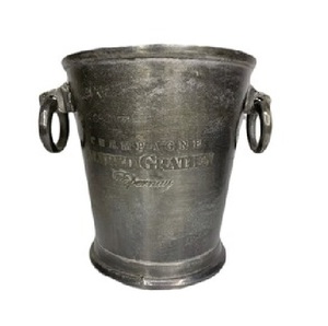 Enfriador de cerveza de calidad resistente, Cubo de champán grande de forma redonda, diseño moderno, cubo enfriador de vino de hielo hecho a mano de aluminio - Product Image 4