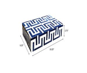 Handcrafted Bone Inlay Decorative <b>Box</b> <b>Keepsake</b> Storage Organizer Jewelry <b>Box</b> from f s international - Product Image 4