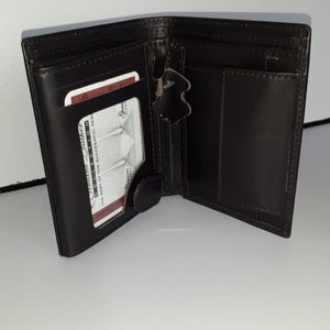 Billetera de cuero larga personalizable para hombre y mujer, billetera de cuero personalizada con nombre en relieve - Product Image 1