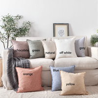 Convient pour la maison Hôtel Vintage Linen Pillow Cover Optional Différentes couleurs et tailles Housse de coussin