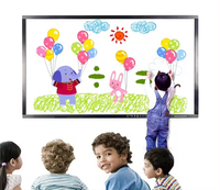 98/100 pouces 4k infrarouge tactile écran de télévision intelligent numérique électronique nano interactif tableau blanc led tableau noir