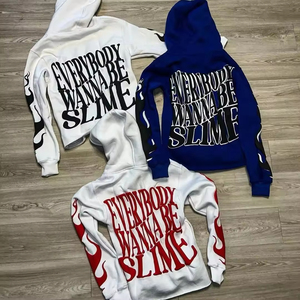 Sudadera con capucha para hombre hecha a medida nueva superventas al por mayor alta calidad 100% algodón transpirable impreso Yoga Top bajo MOQ - Product Image 4