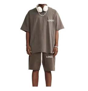 Camiseta y conjunto corto de algodón de manga corta, ropa de moda de verano para hombre, ropa informal de manga corta informal de verano para hombre, camiseta para hombre - Product Image 6