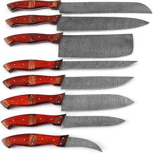 2024 couteaux de cuisine ensemble de couteaux de chef professionnels avec lame en acier damas ensemble de couteaux de cuisine Offre Spéciale - Product Image 1