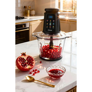 Procesador de Alimentos KC-8250 con Motor Potente de 500W, Recipiente de Vidrio de 3L, 9 Cuchillas de Titanio, Control Táctil, 220-240V 50/60Hz, Negro - Product Image 6