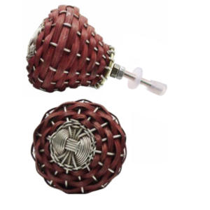 Tiradores de armario de cajón de Metal tejido de bambú moderno diseño Retro Vintage para cocina dormitorio baño sala de estar armario - Product Image 2