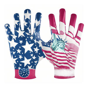 Fabricant d'usine, gants de football américain de haute qualité à 100%, personnalisez votre propre logo, gants de football américain imprimés sur mesure - Product Image 3