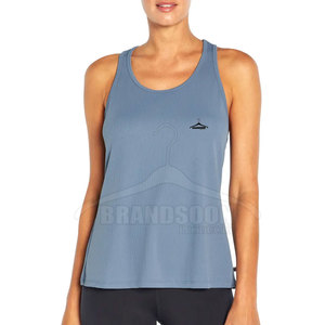 Débardeur de sport personnalisé pour femme, respirant, tricoté, décontracté, pour la gym et le fitness, en polyester/spandex de haute qualité, col rond - Product Image 1