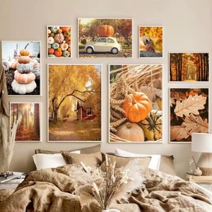Decoración del Hogar, Arte de Pared con Árbol de Otoño, Decoración Moderna Abstracta, Póster Impreso, Cuadro, Pinturas de Pared, Decoración de Habitaciones, Regalo - Product Image 1