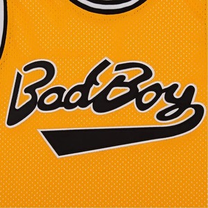 Maillot de basket-ball respirant pour homme 100% polyester jaune avec nom de l'équipe imprimé maillots de football maille sublimation vêtements de sport - Product Image 3