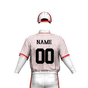 Uniformes de Béisbol Personalizados de Alta Calidad, Tallas Grandes, 100% Poliéster, Transpirables, Antibacterianos, de Secado Rápido, con Nombre de Equipo y Estilo Personalizado - Product Image 6