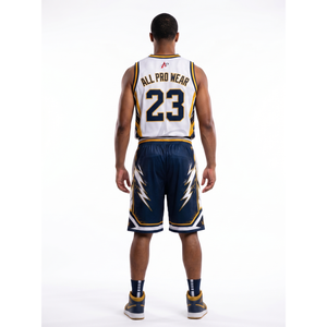 Conjunto de Uniforme de Baloncesto Personalizado de Micro-Malla para Hombre, Kits de Equipo para Torneos de Alta Energía, Fabricante OEM de Sialkot, Uniformes de Guardia - Product Image 2