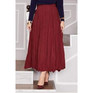 Kras Claret ฮิญาบสีแดงกระโปรงยาวสไตล์เด็กผู้ชาย - Product Image 1