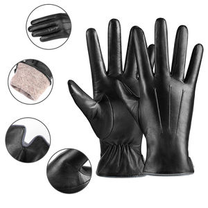 Guantes de moda de cuero recién llegados ecológicos producto transpirable guantes de moda de cuero de tacto ultra suave para mujer - Product Image 5