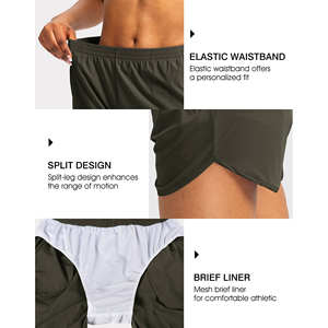 Short de sport pour femme taille haute Short de sport d'été Séchage rapide sans couture Tissu éponge Offre Spéciale Short à haute compression - Product Image 3