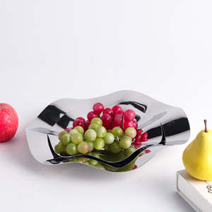 Bandeja Decorativa de Metal para Frutas, para Mesa de Comedor, Encimera de Cocina, Decoración del Hogar, Regalo, Hotel, Restaurante, Exhibición, Juego de Soportes XLS - Product Image 1