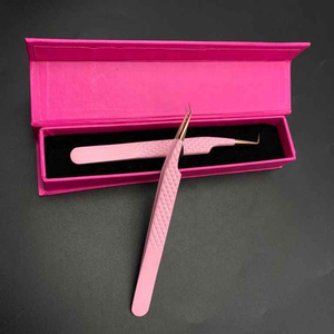 Pinces à épiler professionnelles personnalisables en acier inoxydable japonais J2, antistatiques, style cils, pointe diagonale, beauté des sourcils - Product Image 2