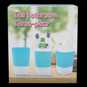 Ensemble de produits de toilette pour salle de bain 3 pièces - Vert - Product Image 3