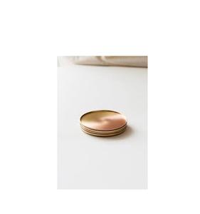 Top Quality Copper Classical Brass Elegant Coasters 4 Pic/<b>Set</b> Hammered Brass Coaster for <b>Teacup</b> for Hot Selling Product - Product Image 5