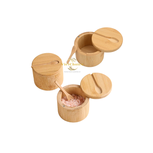 Premium <b>Bamboo</b> Tube Box Durable Natural <b>Bamboo</b> Storage <b>Container</b> with Lid - Product Image 6