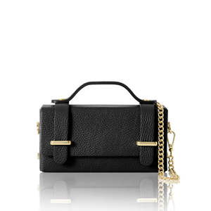 Mini bolso de piel auténtica italiana – con asa superior y bandolera – PS654 - Product Image 2