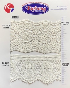 Ribete de Algodón 100% de Alta Tenacidad con Estampado de Lámina Dorada, Disponible en Varios Colores, 7mm de Ancho, Estilo Baby Ric Rac Pastel - Product Image 3