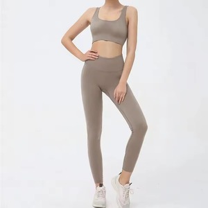 Patrón sólido Fitness Leggings Levantamiento de pantalones de yoga y pantalones Ropa activa para yoga y ejercicio - Product Image 4