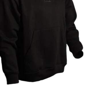 Sudadera con Capucha Negra para Hombre, de Algodón Grueso, con Bolsillo Tipo Canguro, Estilo Casual Urbano - Product Image 6