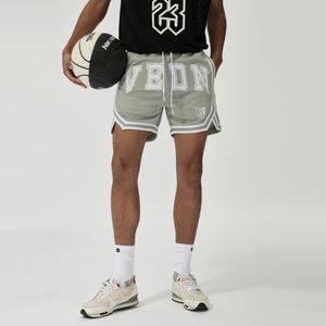 Pantalones Cortos Deportivos de Malla con Logotipo Personalizado OEM, Pantalones Cortos Deportivos de Gimnasio con Estampado Digital de Doble Capa - Product Image 4