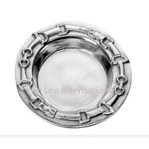 Sous-verres ronds en aluminium plaqué argent, lot de 4, avec motif floral fantaisie, tapis et coussinets décoratifs pour la maison - Product Image 3