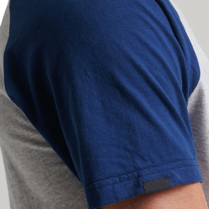 Camisetas Raglán Personalizables para Hombre, de Algodón 100%, Estilo Hip Hop, Manga Corta, Jersey a Rayas, Talla Grande - Product Image 4