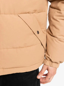 Winter Outdoor Men's Canvas Stand Collar Front Logo Puffer Jacket Breathable Eco-Friendly <b>Windproof</b> Quick Dry Low Price - Product Image 6