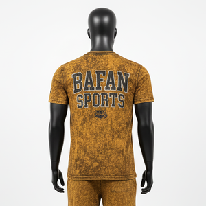 T-shirt pour homme 100% coton, t-shirt en coton premium délavé à l'acide, 190 GSM, tissu doux, aspect vintage, broderie de logo personnalisée - Product Image 2