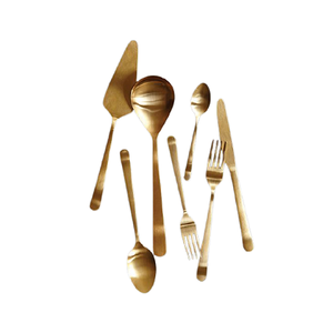 Ensemble de fourchettes en aluminium de forme personnalisée faite à la main avec poignées en feuille ensemble de fourchettes de qualité supérieure pour la vaisselle - Product Image 2