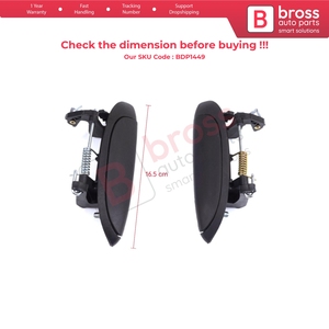 BDP1449 Juego de manijas de puerta exterior para Clio 2 Megane 1 Scenic 1 Symbol Thalia Logan Platina Lada Largus Bross Auto Parts - Product Image 2