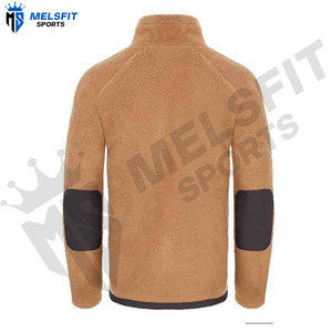Veste polaire vintage pour homme avec logo personnalisé sur le devant, fermeture éclair, écologique, respirante, coupe-vent, épaisseur standard, pour l'extérieur en hiver - Product Image 3