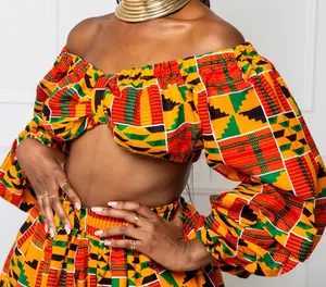 Robe africaine pour femmes, vêtements, costume, wax, longue robe, jupes, Design, 2 pièces, ensemble pour femmes africaines