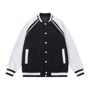เสื้อแจ็กเก็ตเบสบอลของผู้ชายมาใหม่เสื้อผ้าลำลองไฮสตรีทผ้าใบแบบยืนด้านหน้าน้ำหนักเบาระบายอากาศได้ดีเป็นมิตรกับสิ่งแวดล้อมสไตล์ที่ดีที่สุดของผู้ชาย - Product Image 1