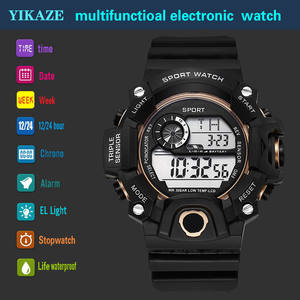 Reloj Deportivo Inteligente para Hombre, con Esfera Grande, Multifuncional, Pantalla LCD, Correa de Silicona, Caja de Plástico, Alarma - Product Image 3