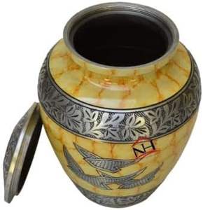 Caja de urna impresa de aluminio Caja de urnas clásicas de cenizas de madera de aluminio para hombre - Product Image 5