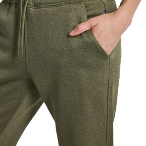 กางเกงนักวิ่งผ้าใบระบายอากาศของผู้หญิงพร้อมเชือกปิดเอวกลางหน้าเรียบกันความชื้นสำหรับกีฬาฤดูหนาว - Product Image 6