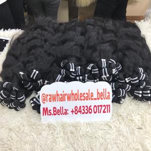 Venta al por mayor 100% extensiones de cabello virgen Remy 100% crudo sin procesar ondulado vietnamita encaje natural onda> = 60% - Product Image 6