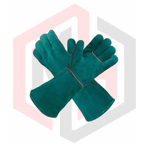Guantes de seguridad laboral para hombres personalizados de alta calidad Guantes de soldadura de cuero hechos a medida para uso en el trabajo - Product Image 6
