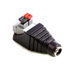 Connettore di Alimentazione DC 12V FYX, Maschio e Femmina, Tipo a Pressione 5.5x2.1mm, PVC Nero, PC Rosso Grigio, Terminale per CCTV LED Elettronica - Product Image 3