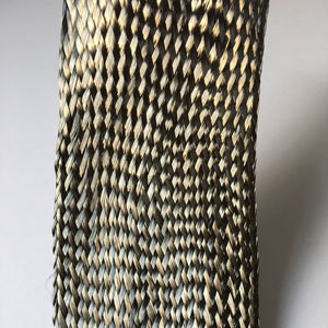 Funda Trenzada de Fibra de Carbono Resistente a Altas Temperaturas, Negra, Ignífuga y Retardante de Llama, para Protección de Cables - Product Image 1