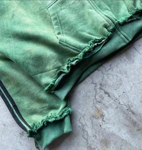 สเวตเชิ้ตผู้ชายผ้าคอตตอนป้องกันการหดตัวแบบรูดซิปคู่แบบกลับด้านได้ - Product Image 3