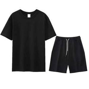 Conjunto de Verano para Hombre, Shorts Casuales con Camiseta de Manga Corta Tejida y Transpirable, 2 Piezas - Product Image 3