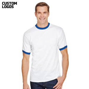 76600 180g Premium Cotton Adult Ring Spun <b>Ringer</b> <b>T</b>-<b>Shirt</b> - Product Image 6